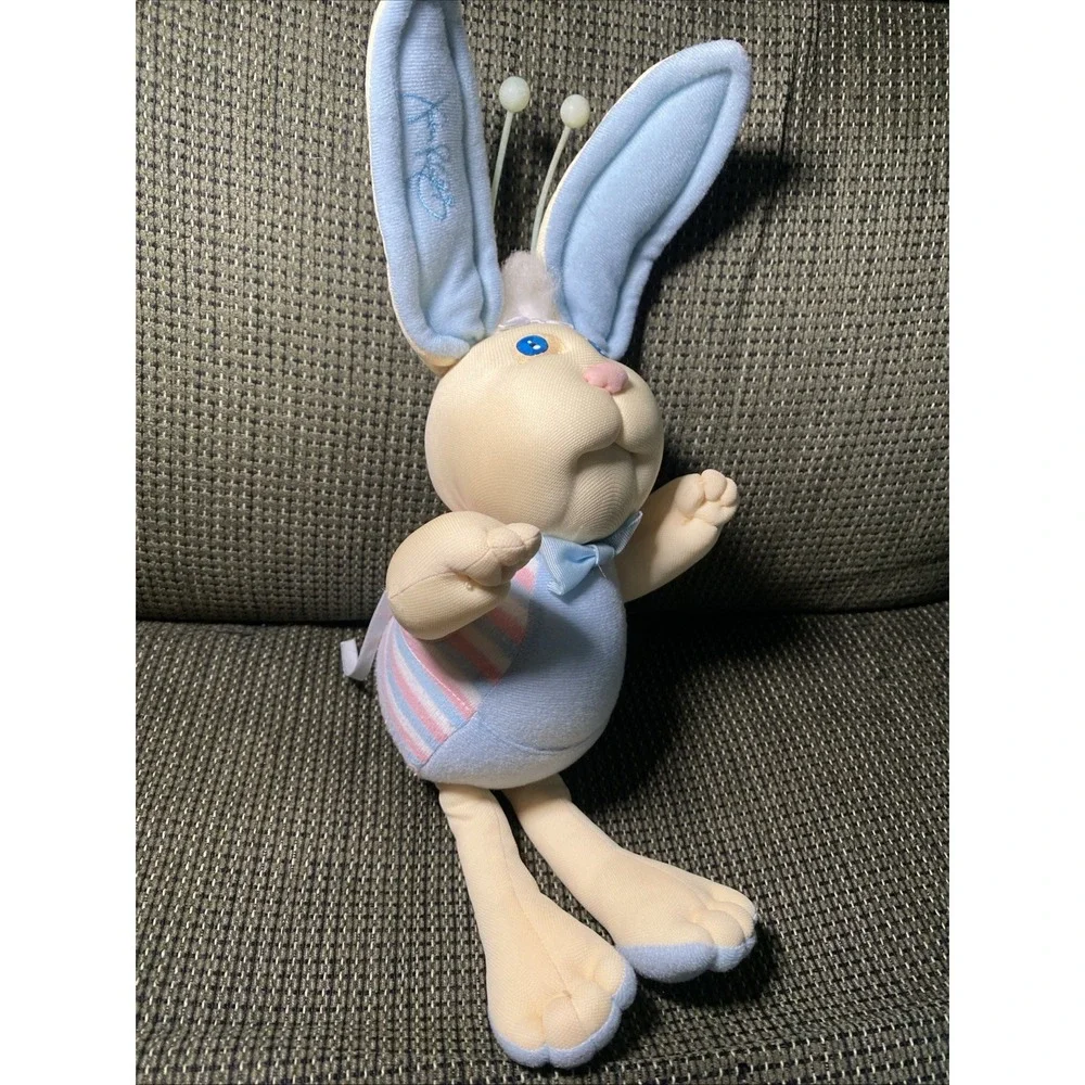 Vintage 15" Cabbage Patch Kids Bunny Bee Xavier Roberts Blue 1985 Plush Toy - Picture 4 of 13